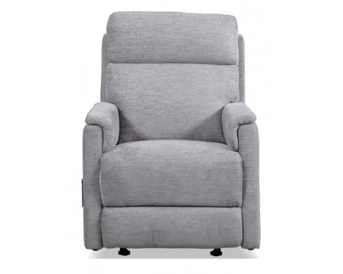 Compact Moon Gray Fabric Perfect Match Gliding Recliner